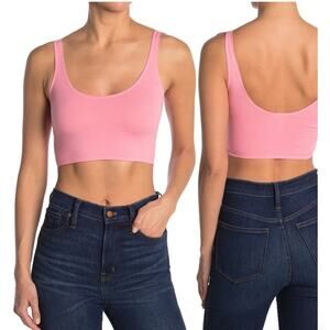 Topshop Zig Zag Pink Cami Crop top Lycra Undergarment Top SIZE 4